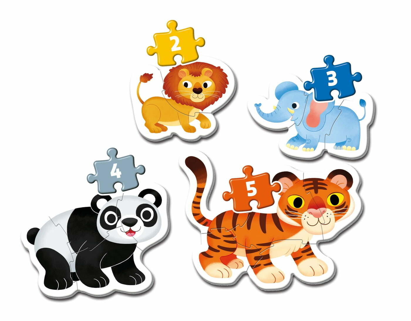 My First Puzzles Animais - 2+3+4+5 pcs